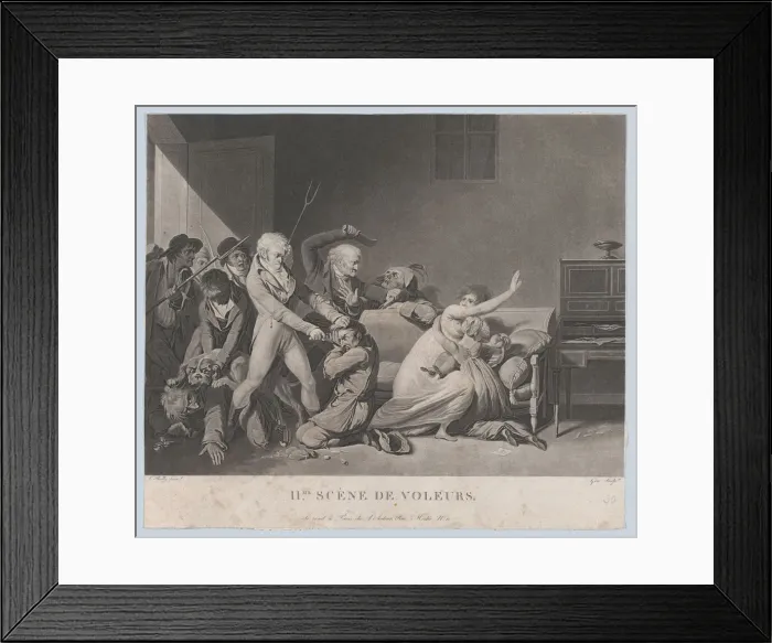 Framed Print : Second Scene of Thieves, ca. 1805. Creator: Gror Framed Print : Second Scene of Thieves, ca. 1805. Creator: Gror