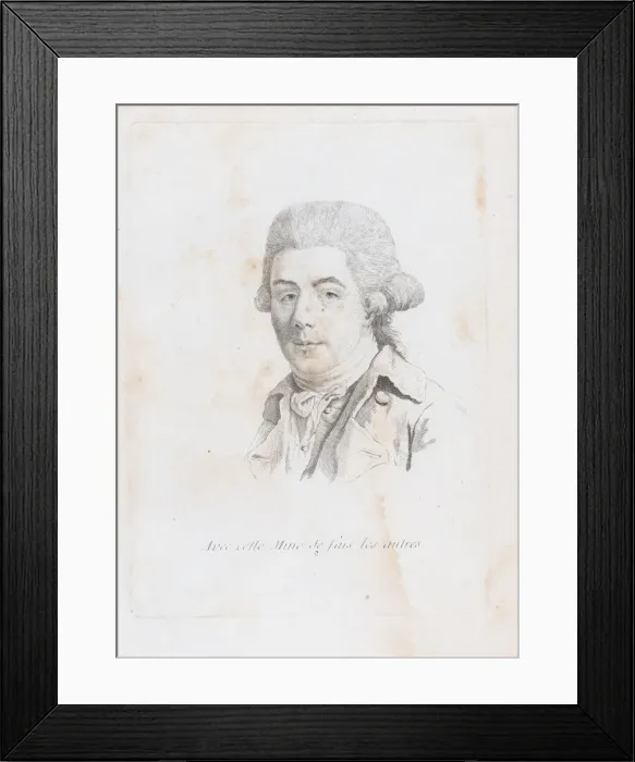 Framed Print : Portrait of a man, second half of 18th century. Creator: Unknown Framed Print : Portrait of a man, second half of 18th century. Creator: Unknown