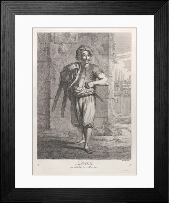Framed Print : Leventi, ou Soldat de Marine, 1714-15. Creator: Unknown Framed Print : Leventi, ou Soldat de Marine, 1714-15. Creator: Unknown