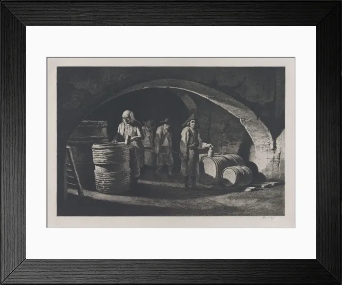Framed Print : The Coopers, late 19th century reproduction of 1790 original Framed Print : The Coopers, late 19th century reproduction of 1790 original