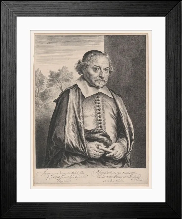 Framed Print : Joost van den Vondel, 17th century. Creator: Jan Lievens Framed Print : Joost van den Vondel, 17th century. Creator: Jan Lievens