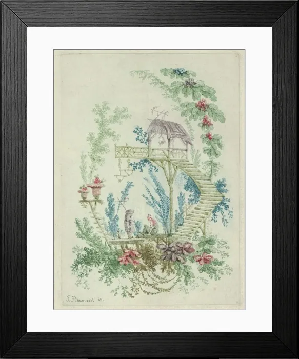 Framed Print : Chinoiserie from Nouvelle Suite de Cahiers de Dessins Chinois, 1790-99 Framed Print : Chinoiserie from Nouvelle Suite de Cahiers de Dessins Chinois, 1790-99