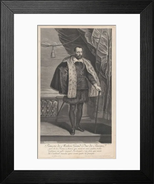Framed Print : Portrait of Francesco I de Medici, Grand Duke of Tuscany, ca. 1707 Framed Print : Portrait of Francesco I de Medici, Grand Duke of Tuscany, ca. 1707