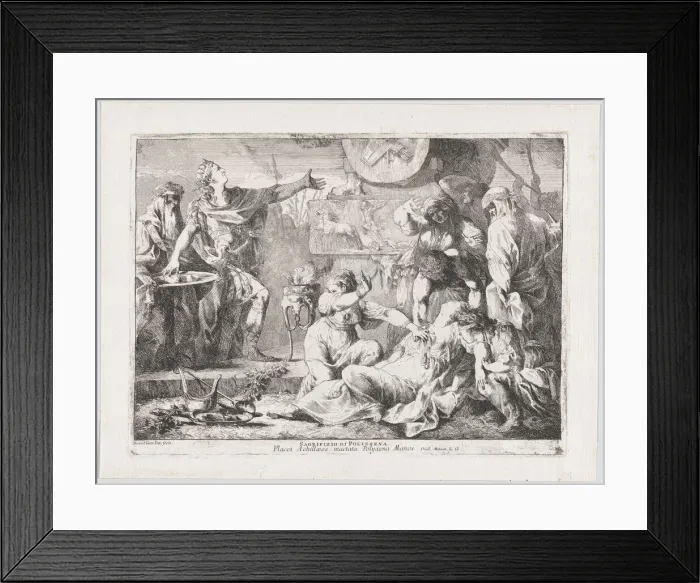 Framed Print : The Sacrifice of Polyxena, 1776. Creator: Giovanni David Framed Print : The Sacrifice of Polyxena, 1776. Creator: Giovanni David