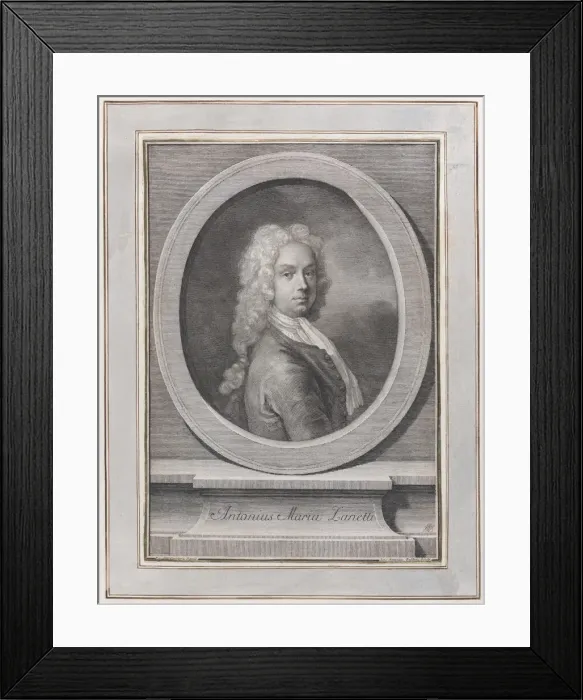 Framed Print : Portrait of Anton Maria Zanetti the Elder, ca. 1725. Creator: Giovanni Antonio Faldoni Framed Print : Portrait of Anton Maria Zanetti the Elder, ca. 1725. Creator: Giovanni Antonio Faldoni