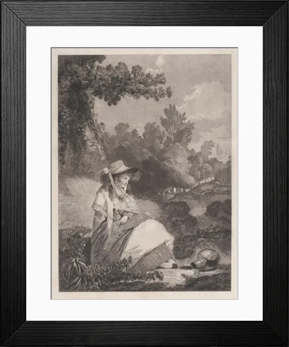 Framed Print : Pauvre Annette, 1795. Creator: Philibert Louis Debucourt Framed Print : Pauvre Annette, 1795. Creator: Philibert Louis Debucourt