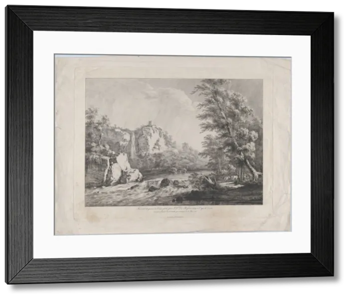Framed Print : Birch Tree Uprooted by a Storm, 1809. Creator: Jean-Jacques de Boissieu Framed Print : Birch Tree Uprooted by a Storm, 1809. Creator: Jean-Jacques de Boissieu