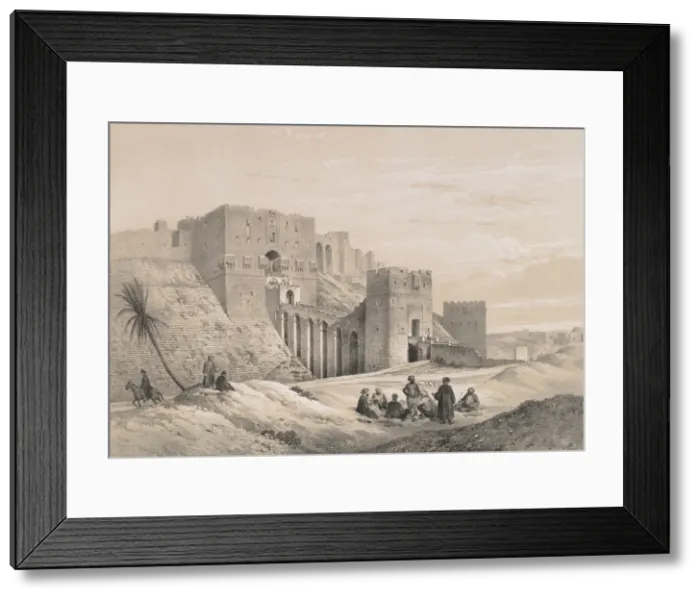 Framed Print : 48. Chateau d Alep, 1843. Creator: Joseph Philibert Girault De Prangey Framed Print : 48. Chateau d Alep, 1843. Creator: Joseph Philibert Girault De Prangey