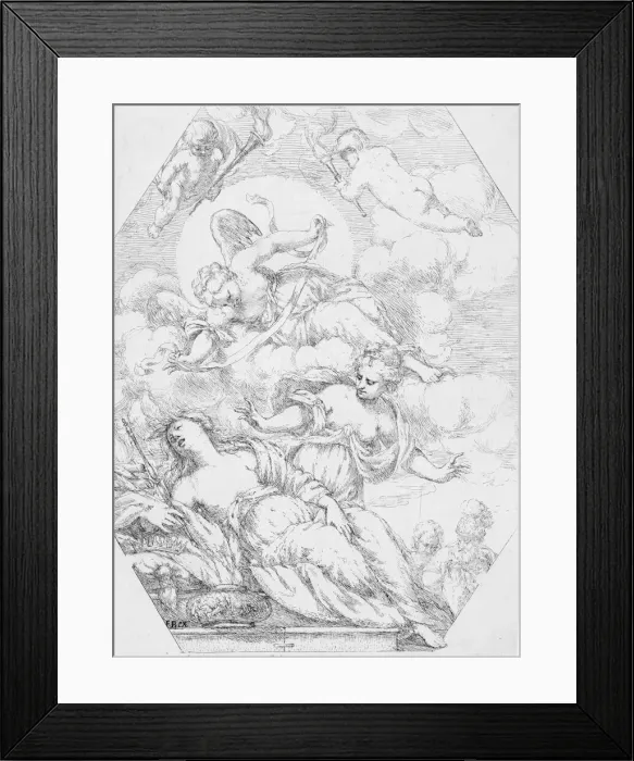 Framed Print : Dido on the Funeral Pyre, 1650-1700. Creator: Giuseppe Diamantini Framed Print : Dido on the Funeral Pyre, 1650-1700. Creator: Giuseppe Diamantini