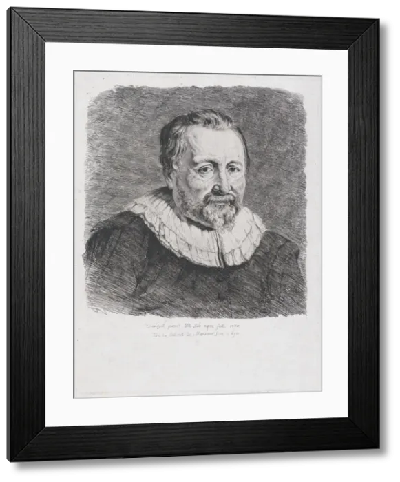 Framed Print : Portrait, after Van Dyck, 1770. Creator: Jean-Jacques de Boissieu Framed Print : Portrait, after Van Dyck, 1770. Creator: Jean-Jacques de Boissieu