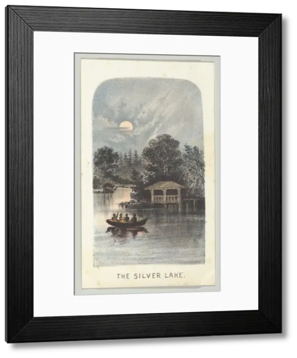 Framed Print : The Silver Lake, from the series, Views in Central Park, New York, Part 2, 1864 Framed Print : The Silver Lake, from the series, Views in Central Park, New York, Part 2, 1864