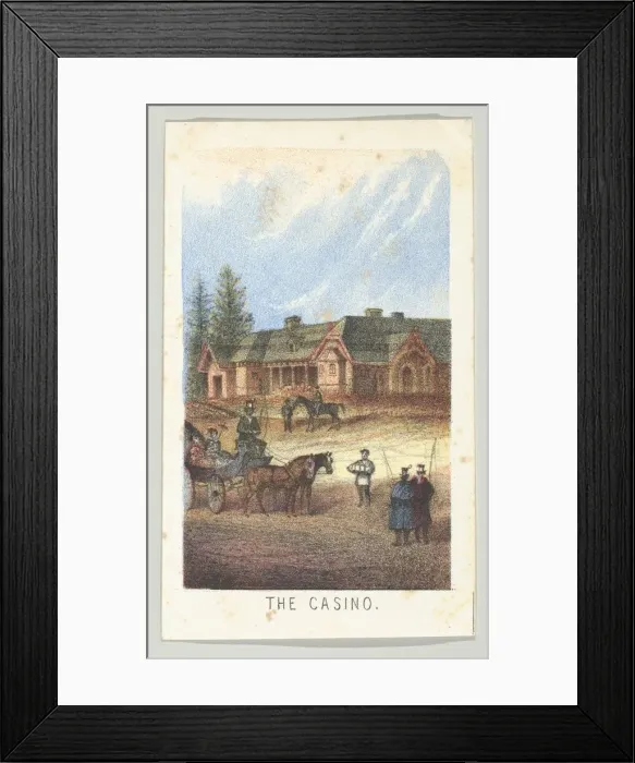 Framed Print : The Casino, from the series, Views in Central Park, New York, Part 3, 1864 Framed Print : The Casino, from the series, Views in Central Park, New York, Part 3, 1864