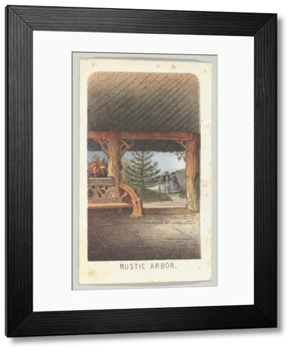 Framed Print : Rustic Arbor, from the series, Views in Central Park, New York, Part 3, 1864 Framed Print : Rustic Arbor, from the series, Views in Central Park, New York, Part 3, 1864