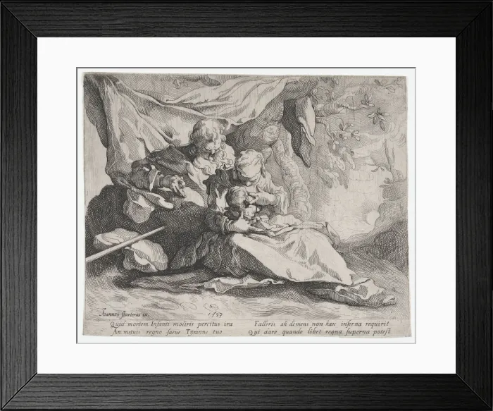 Framed Print : The Rest on the Flight into Egypt, 1593. Creator: Gerrit Pietersz Sweelink Framed Print : The Rest on the Flight into Egypt, 1593. Creator: Gerrit Pietersz Sweelink