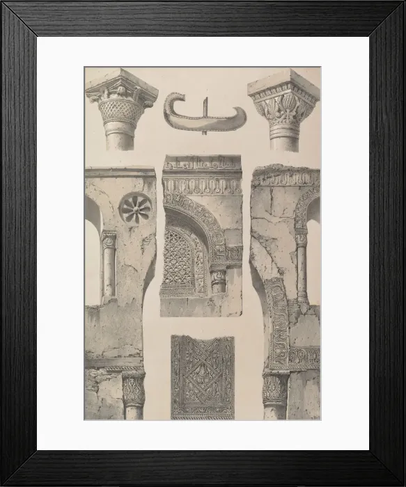 Framed Print : 13. Details, Mosquee d Ibn Touloun, 1843 Framed Print : 13. Details, Mosquee d Ibn Touloun, 1843