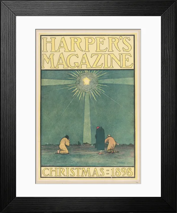 Framed Print : Harpers Magazine: Christmas, 1898. Creator: Harvey Ellis Framed Print : Harpers Magazine: Christmas, 1898. Creator: Harvey Ellis
