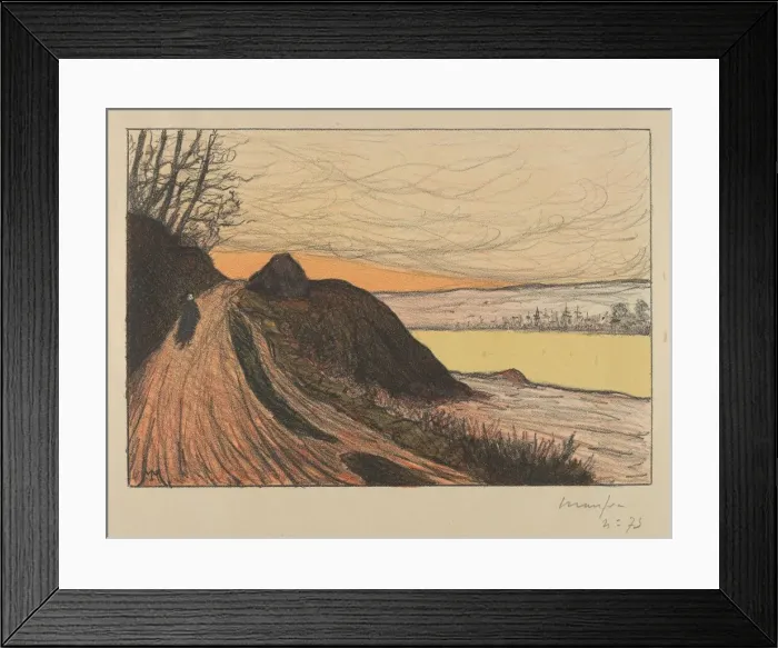 Framed Print : The Road from Gaud (La Route de Gaud), 1893. Creator: Maxime Emile Louis Maufra Framed Print : The Road from Gaud (La Route de Gaud), 1893. Creator: Maxime Emile Louis Maufra