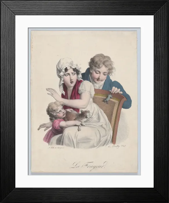 Framed Print : Fear, 1825. Creator: Delpech Framed Print : Fear, 1825. Creator: Delpech
