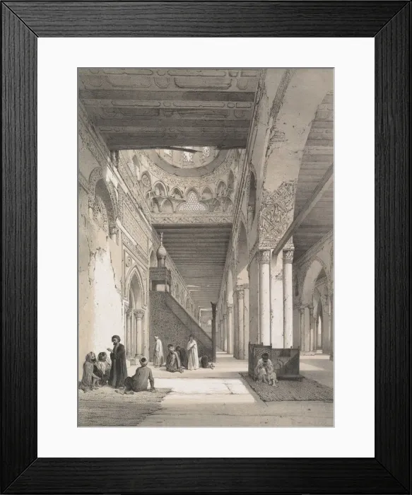 Framed Print : 12. Interieur, Mosquee d Ibn Touloun, 1843 Framed Print : 12. Interieur, Mosquee d Ibn Touloun, 1843