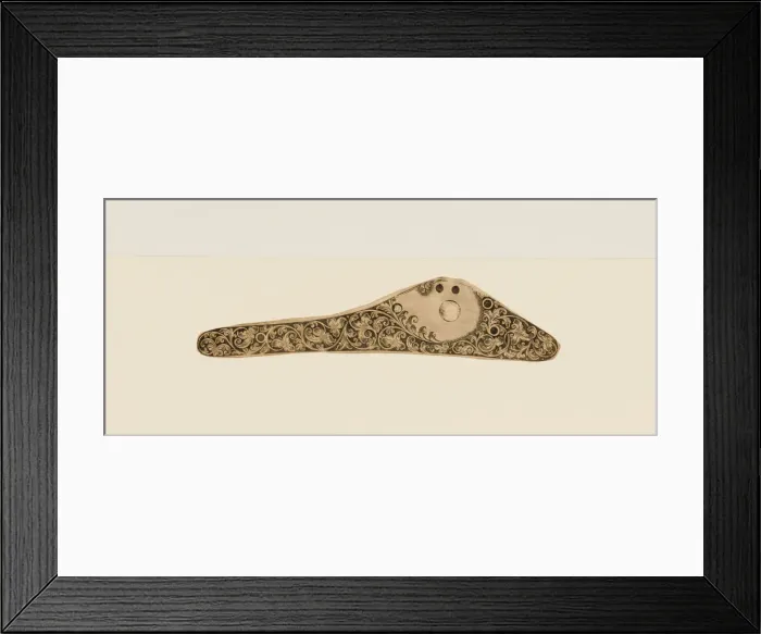 Framed Print : Twenty-Five Inked Impressions (or Pulls') of Engraved Firearms Ornament, ca Framed Print : Twenty-Five Inked Impressions (or Pulls') of Engraved Firearms Ornament, ca