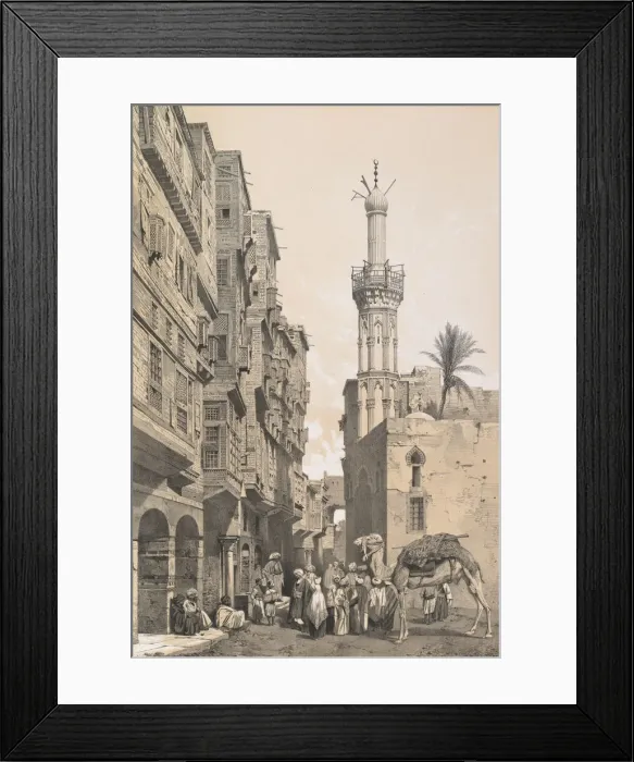 Framed Print : 88. Une rue, aRosette, 1843. Creator: Joseph Philibert Girault De Prangey Framed Print : 88. Une rue, aRosette, 1843. Creator: Joseph Philibert Girault De Prangey