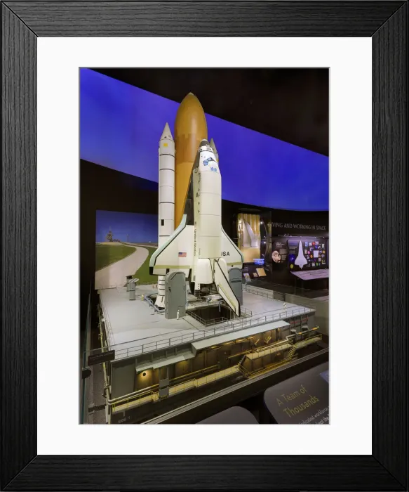Framed Print : Model, Space Shuttle, North American Rockwell Final Design, ca 1981 Framed Print : Model, Space Shuttle, North American Rockwell Final Design, ca 1981