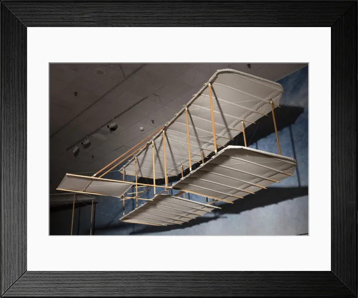 Framed Print : 1900 Wright Glider (reproduction), 2003. Creator: Ken Hyde Framed Print : 1900 Wright Glider (reproduction), 2003. Creator: Ken Hyde