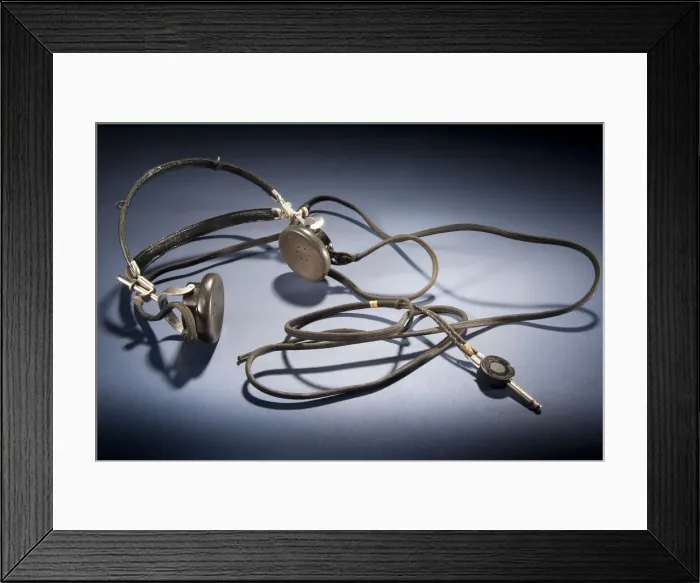 Framed Print : Headphones, Radio, Lockheed Sirius Tingmissartoq, Lindbergh, 1931-1933 Framed Print : Headphones, Radio, Lockheed Sirius Tingmissartoq, Lindbergh, 1931-1933