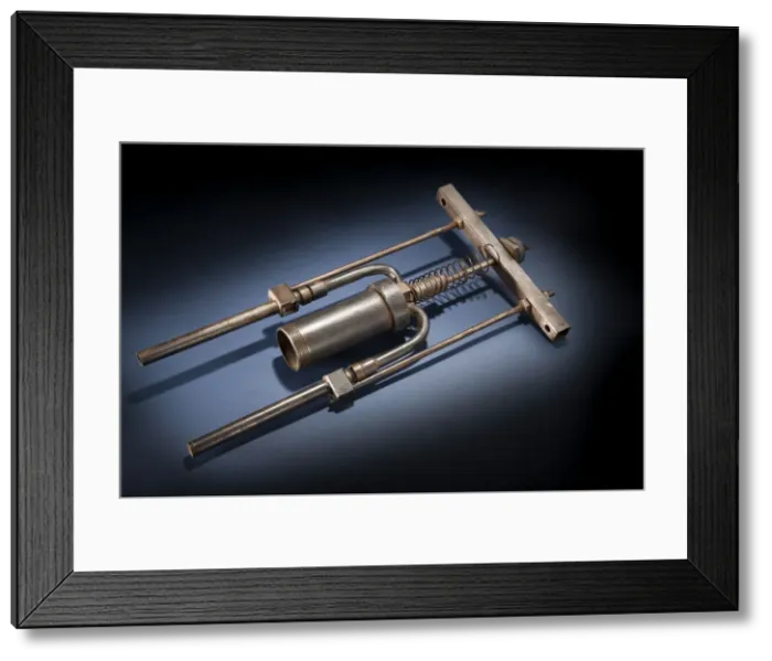 Framed Print : Safety Valve, Rocket Engine, Liquid Fuel, R. H. Goddard, 1930s. Creator: Robert Goddard Framed Print : Safety Valve, Rocket Engine, Liquid Fuel, R. H. Goddard, 1930s. Creator: Robert Goddard