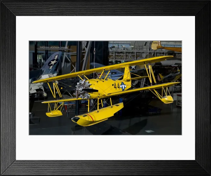 Framed Print : Naval Aircraft Factory N3N-3, 1941. Creator: Naval Aircraft Factory