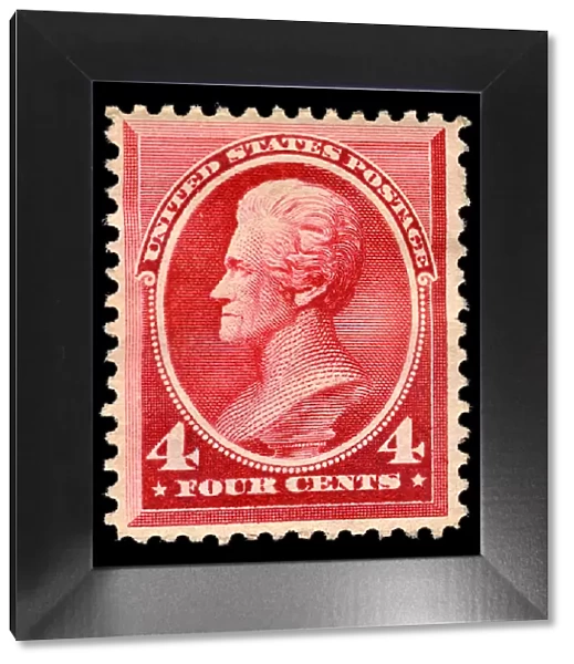 4c Andrew Jackson single, 1888. Creator: American Bank Note Company