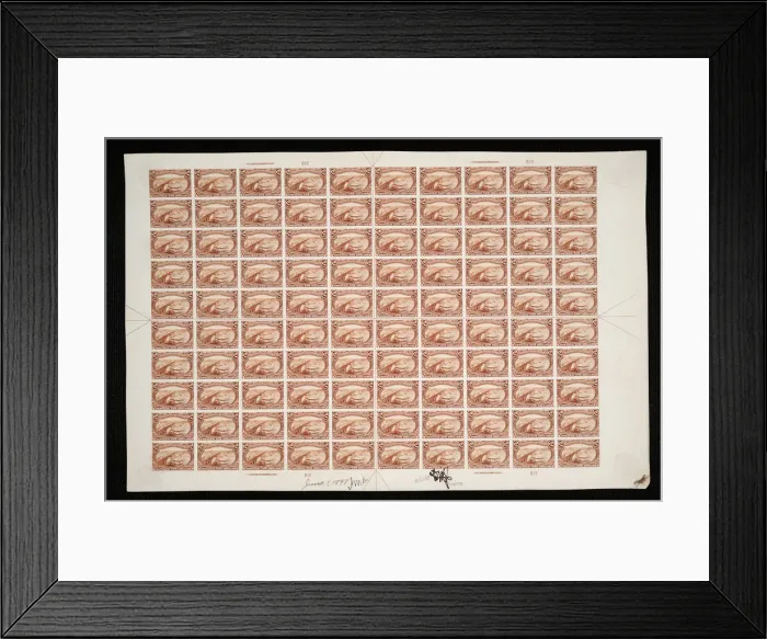 Framed Print : $2 Mississippi River Bridge plate proof, June 1, 1898. Creator Framed Print : $2 Mississippi River Bridge plate proof, June 1, 1898. Creator