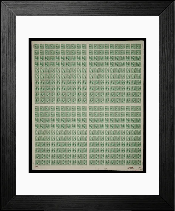 Framed Print : Presidential Series Washington experimental plate proof, 1938 Framed Print : Presidential Series Washington experimental plate proof, 1938