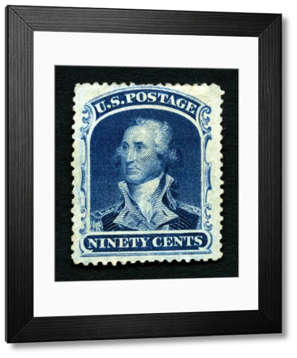 Framed Print : 90c Washington single, 1860. Creator: Unknown Framed Print : 90c Washington single, 1860. Creator: Unknown