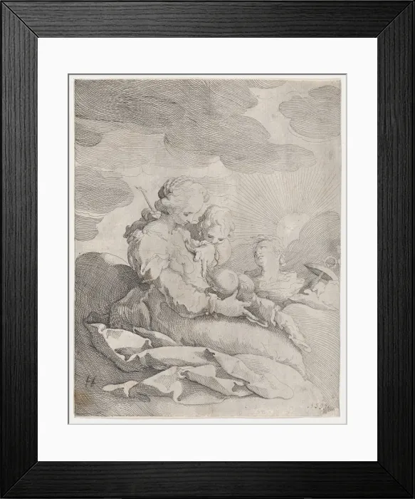 Framed Print : Faith, Hope and Charity, ca. 1593. Creator: Gerrit Pietersz Sweelink Framed Print : Faith, Hope and Charity, ca. 1593. Creator: Gerrit Pietersz Sweelink