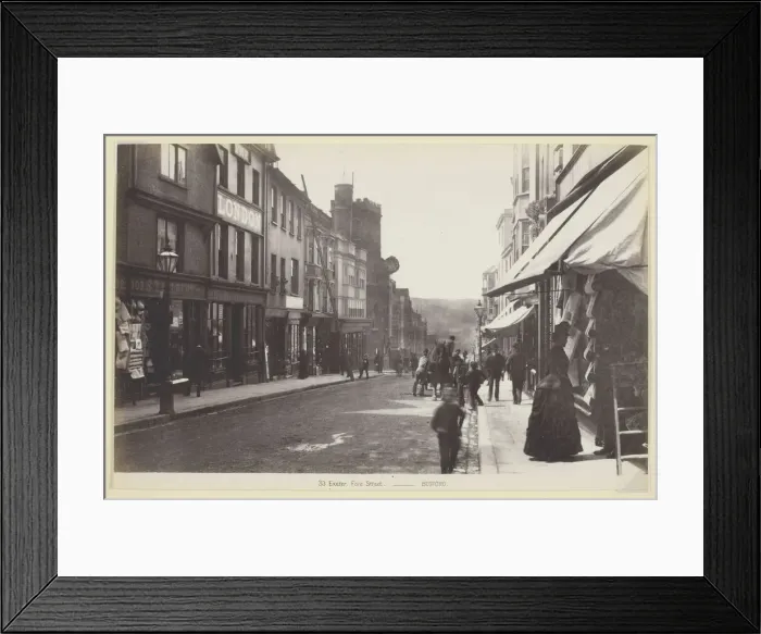 Framed Print : 33. Exeter, Fore Street, 1860 / 94. Creator: Francis Bedford Framed Print : 33. Exeter, Fore Street, 1860 / 94. Creator: Francis Bedford