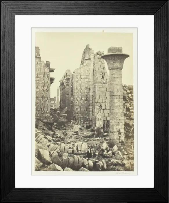 Framed Print : The Court of Shishak, 1857. Creator: Francis Frith Framed Print : The Court of Shishak, 1857. Creator: Francis Frith
