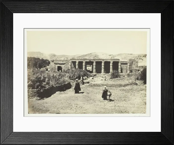 Framed Print : The Temple of Goorneh, Thebes, 1857. Creator: Francis Frith Framed Print : The Temple of Goorneh, Thebes, 1857. Creator: Francis Frith