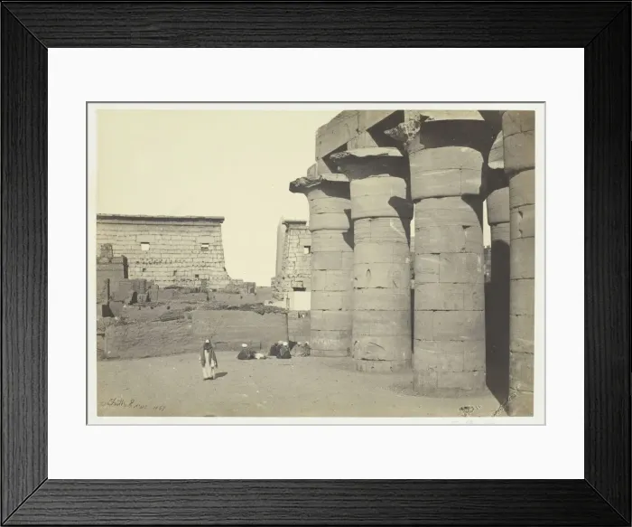 Framed Print : View at Luxor, 1857. Creator: Francis Frith Framed Print : View at Luxor, 1857. Creator: Francis Frith