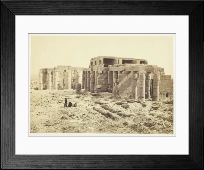 Framed Print : The Rameseum, 1858 / 62. Creator: Francis Frith Framed Print : The Rameseum, 1858 / 62. Creator: Francis Frith
