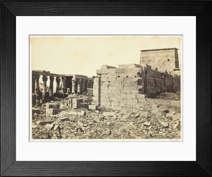 Framed Print : View on the Island of Philae, 1857, printed 1862. Creator: Francis Frith Framed Print : View on the Island of Philae, 1857, printed 1862. Creator: Francis Frith