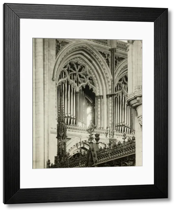 Framed Print : Ely Cathedral: Choir Triforium, North Side, c. 1891. Creator: Frederick Henry Evans Framed Print : Ely Cathedral: Choir Triforium, North Side, c. 1891. Creator: Frederick Henry Evans