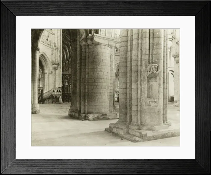Framed Print : Ely Cathedral: Octagon to Choir from North Nave Aisle, c. 1891 Framed Print : Ely Cathedral: Octagon to Choir from North Nave Aisle, c. 1891