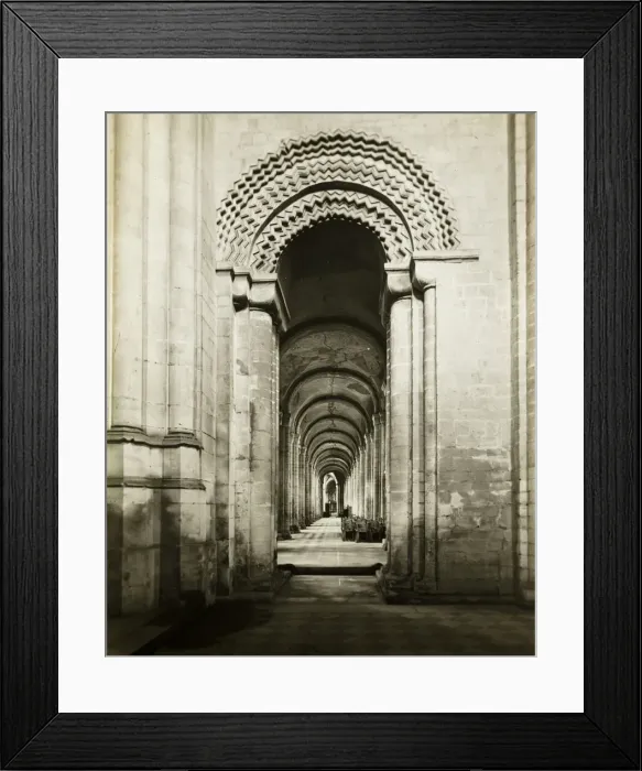 Framed Print : Ely Cathedral: South Aisle to East, from Southwest Transept, 1891 Framed Print : Ely Cathedral: South Aisle to East, from Southwest Transept, 1891
