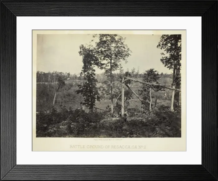 Framed Print : Battle Ground of Resacca, GA, No. 2, 1866. Creator: George N. Barnard Framed Print : Battle Ground of Resacca, GA, No. 2, 1866. Creator: George N. Barnard