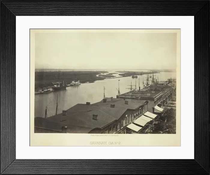 Framed Print : Savannah, GA, No. 2, 1866. Creator: George N. Barnard Framed Print : Savannah, GA, No. 2, 1866. Creator: George N. Barnard