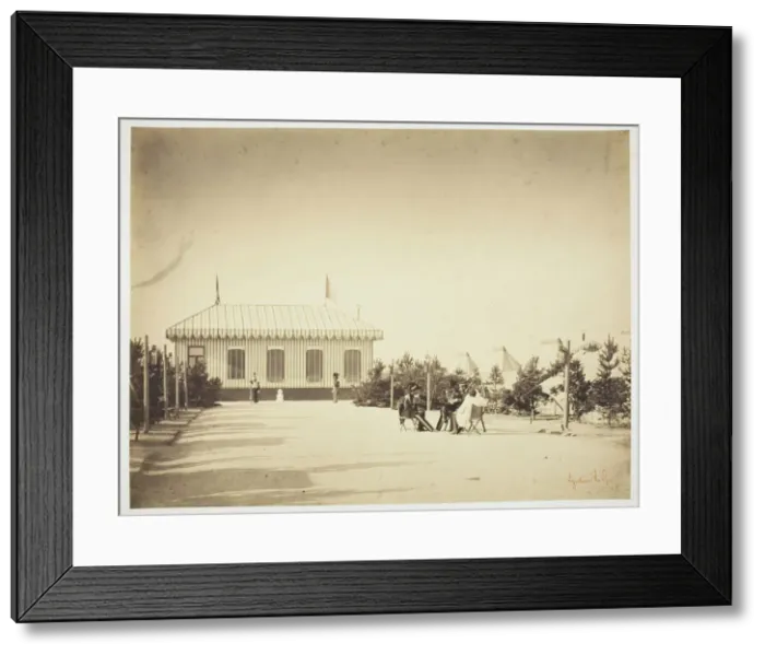 Framed Print : Untitled [officers], 1857. Creator: Gustave Le Gray