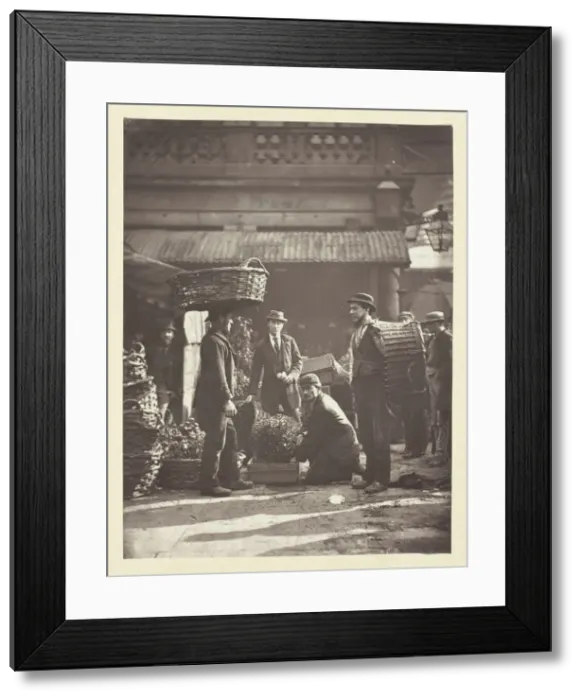 Framed Print : Covent Garden Labourers, 1881. Creator: John Thomson Framed Print : Covent Garden Labourers, 1881. Creator: John Thomson