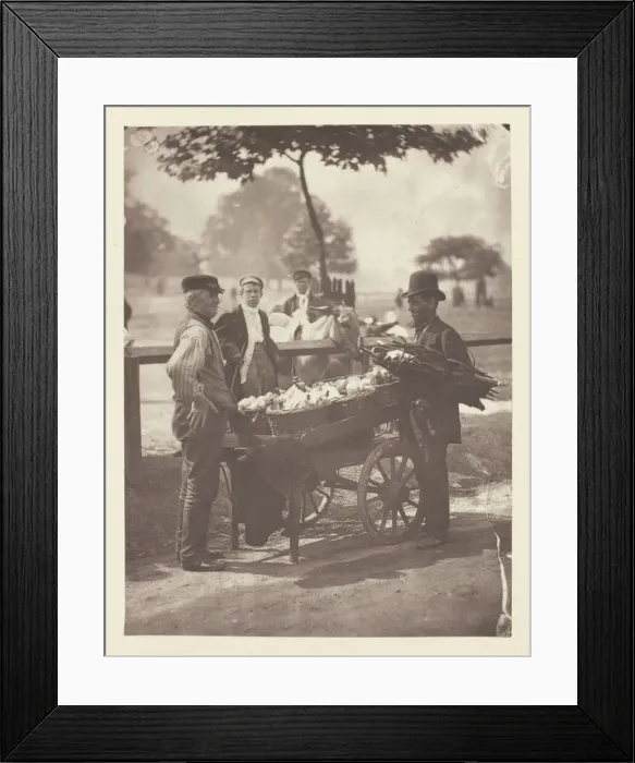 Framed Print : Mush-Fakers and Ginger-Beer Makers, 1881. Creator: John Thomson Framed Print : Mush-Fakers and Ginger-Beer Makers, 1881. Creator: John Thomson