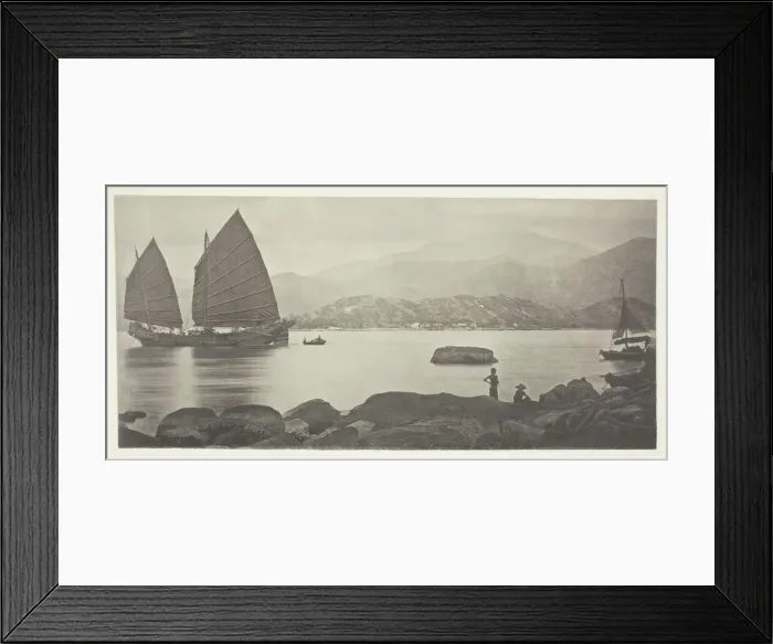 Framed Print : A Canton Trading Junk, c. 1868. Creator: John Thomson Framed Print : A Canton Trading Junk, c. 1868. Creator: John Thomson
